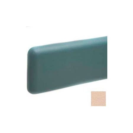 Pawling Wall Guard W/Rounded Top & Bottom Edges, Plastic Clip Retainer System, 6"H x 12'L, Desert Sand WG-6C-12-148